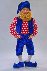 Карнавальный костюм Гномик синий