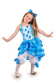 Карнавальный костюм Мальвина голубая